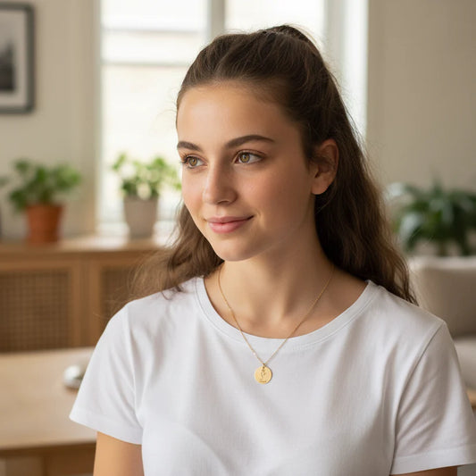 An Mein Patenkind | Folge Immer Deinem Herzen| Personalisierte Geburtsblumen Namenskette