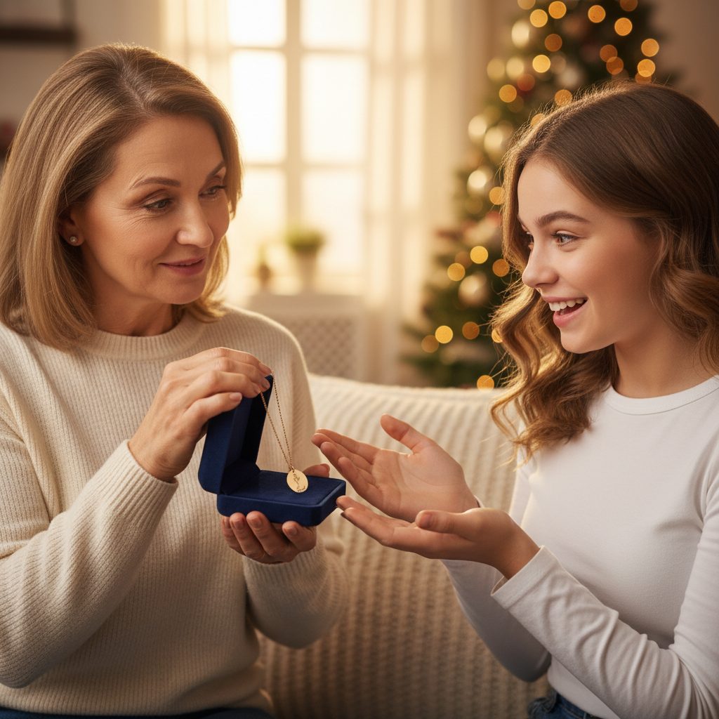 An Meine Enkeltochter - Vergiss Nie, Dass Ich Dich Liebe - Personalisierte Geburtsblumen Namenskette