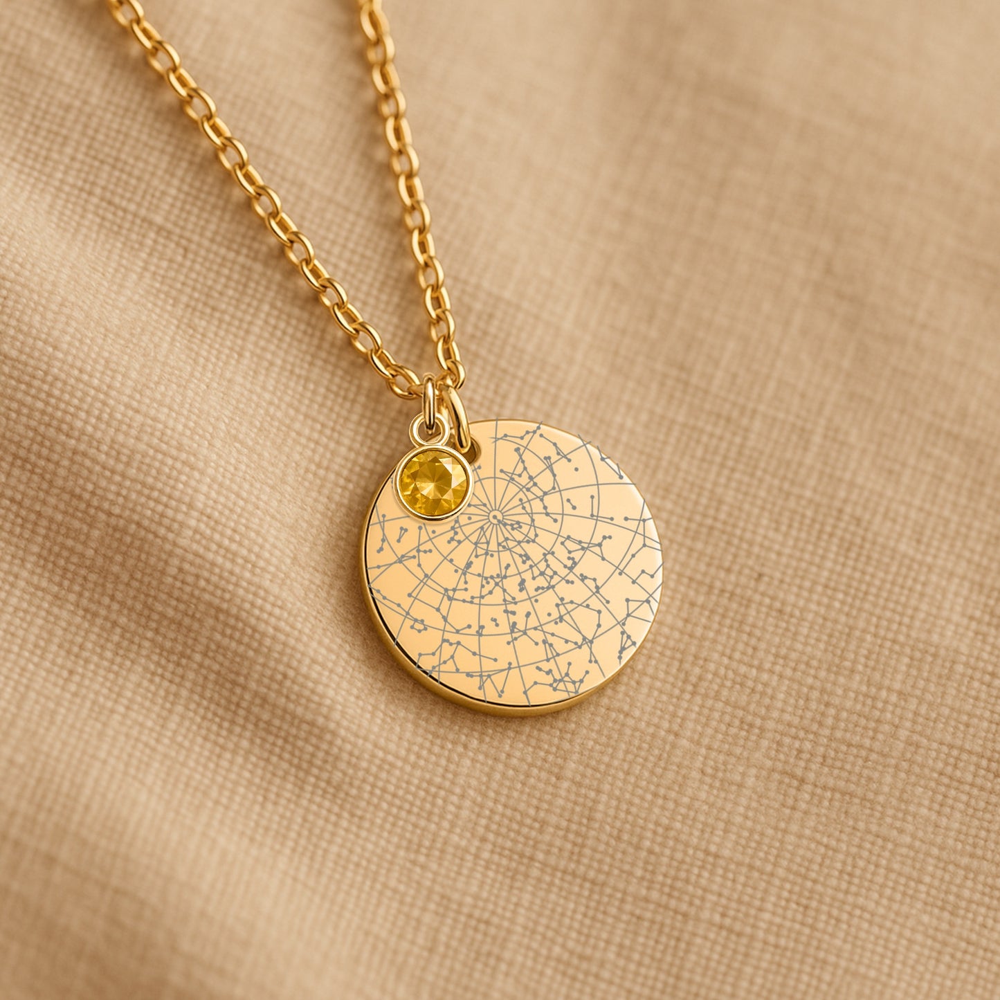 Personalisierte Sternenkarte-Kette mit Geburtsstein | An Meine Enkeltochter | Behalte Mich Immer In Deinem Herzen