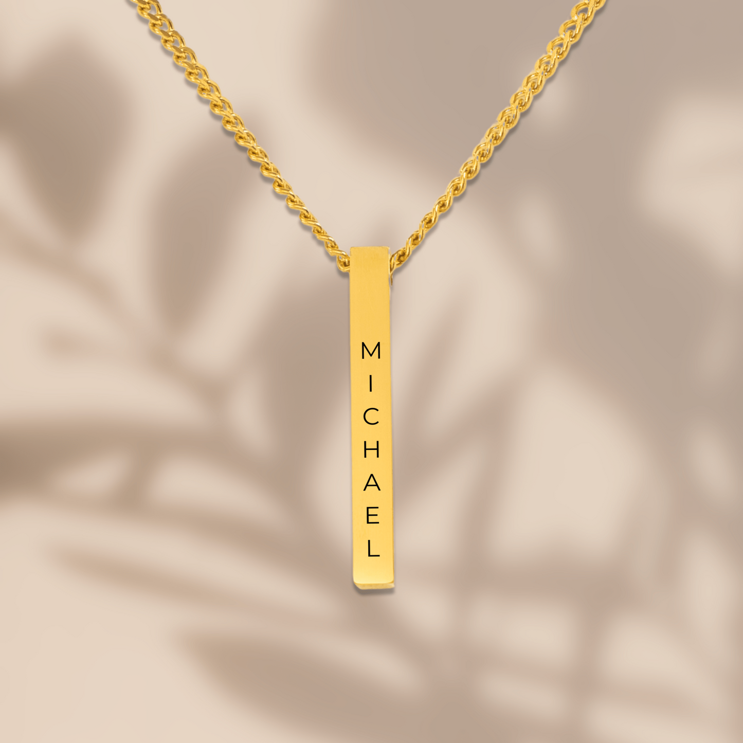 Für Meinen Enkelsohn - Vergiss Niemals, Wie Sehr Ich Dich Liebe - Personalisierte 3D-Bar-Kette