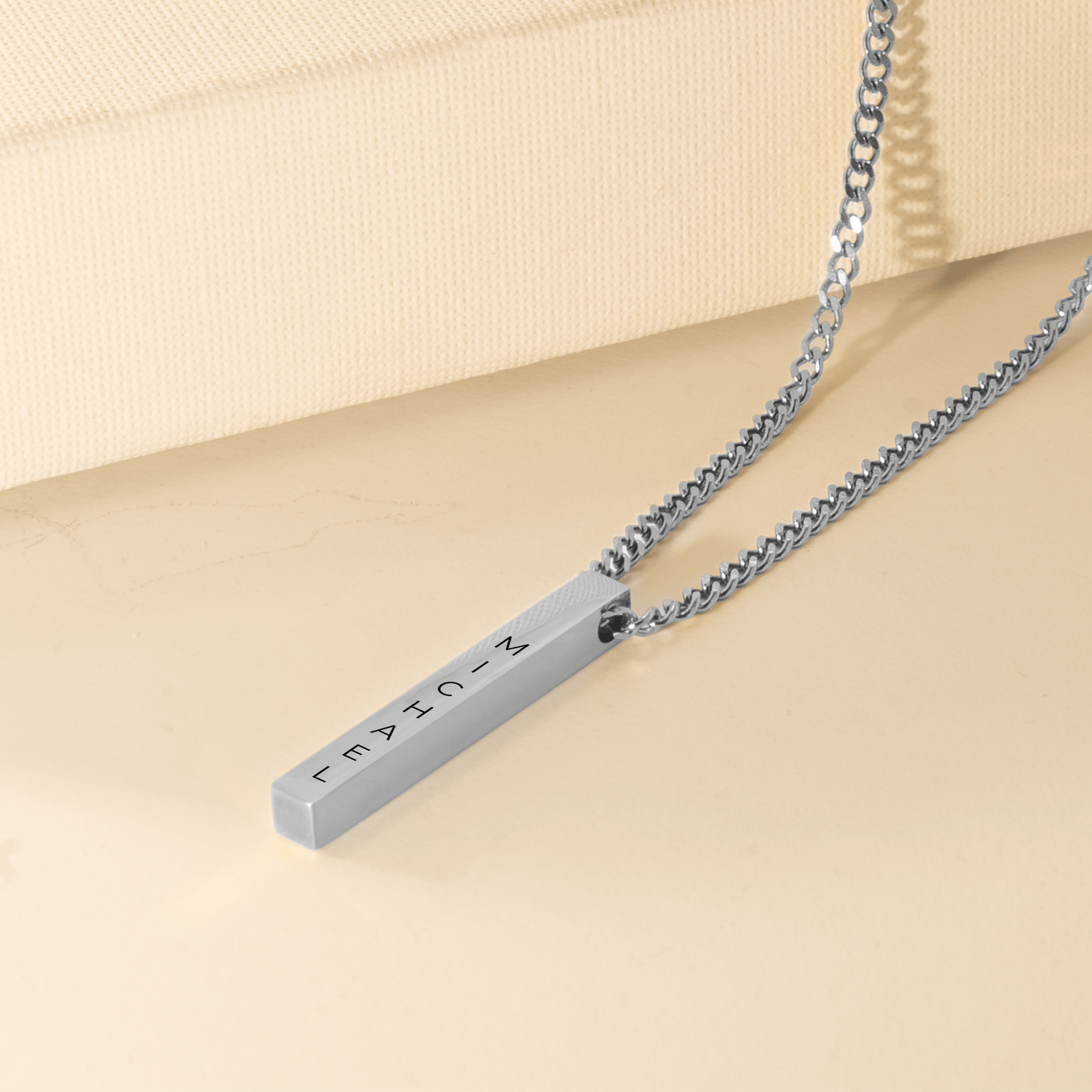 Für Meinen Sohn | Ich Liebe Dich |  Personalisierte 3D-Bar-Kette