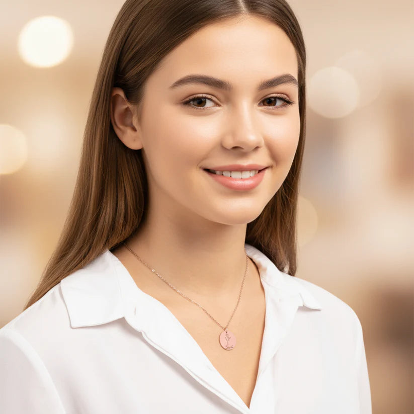 An Meine Wundervolle Enkeltochter | Folge Immer Deinem Herzen | Personalisierte Geburtsblumen Namenskette